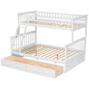 Bunk Bed With Drawers, Convertible Storage Bed by HouseOfZazla