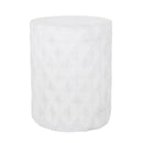 Outdoor Lightweight Concrete Side Table - Antique White