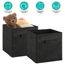 Storage Bin Non-Woven Fabric Cube Organizer with Handle by LJGDeals