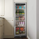 Edgestar 10.1 Cubic Feet Commercial Beverage Merchandiser With Temperature Alarm and Reversible Door, 22" [VBM101SS] (SAK45983)