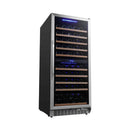 Edgestar Premium 24-Inch 101 Bottle Capacity Built-In Dual Zone Wine Cooler (SAK92835)