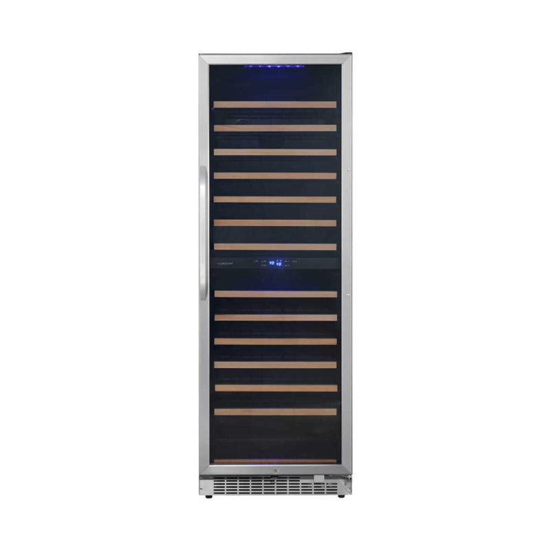 Edgestar 141 Bottle Capacity Freestanding Dual Zone Wine Cooler With Interior Lighting, 24" [CWR1552DZ] (SAK49245)