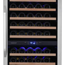 Edgestar 24-Inch 141 Bottle Capacity Freestanding Dual Zone Wine Cooler With Interior Lighting [CWR1552DZ] (SAK49245)
