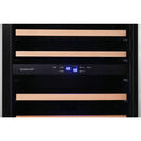 Edgestar 141 Bottle Capacity Freestanding Dual Zone Wine Cooler With Interior Lighting, 24" [CWR1552DZ] (SAK49245)