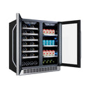Edgestar 30" Wide 28 Bottle Built In Dual Zone Beverage Center With 86 Can Capacity (SAK35972)