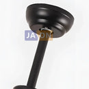 GobekUsa Edison Loft Iron Glass Wood Ceiling Fan with LED Light for Foyer Bedroom