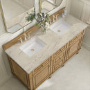 James Martin Lorelai 60" Double Bathroom Vanity, Light Natural Oak