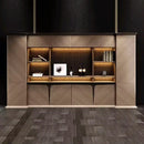 Brandy · Office Shelves w/ Integrated Lighting & Storage