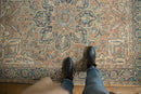 4.5x6.5 Vintage Distressed Ahar Rug