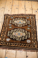 2x2.5 Vintage Oushak Square Rug Mat