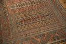 5.5x10 Vintage Distressed Belouch Carpet