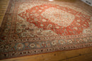 9x11.5 Vintage Distressed Khoy Carpet