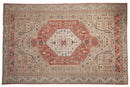 6x9.5 Vintage Distressed Oushak Carpet