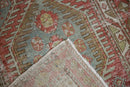 3.5x11 Vintage Distressed Heriz Rug Runner