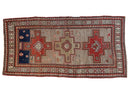 3.5x7.5 Vintage Caucasian Rug Runner