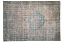 7.5x10.5 Vintage Distressed Oushak Carpet