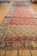 3.5x15 Vintage Distressed Oushak Rug Runner