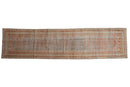 3.5x13.5 Vintage Fine Distressed Mahal Rug Runner