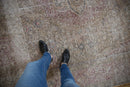 10x12.5 Vintage Distressed Tabriz Carpet