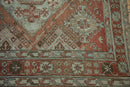 6.5x11.5 Vintage Distressed Soumac Design Carpet