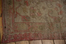 15.5x19.5 Vintage Distressed Oushak Carpet