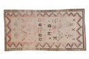 4.5x9 Vintage Distressed Moroccan Rug Runner