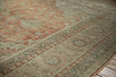 9.5x12.5 Vintage Distressed Tea Washed Kayseri Carpet