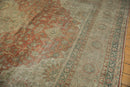 9.5x12.5 Vintage Distressed Tea Washed Kayseri Carpet