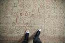 9.5x12.5 Vintage Distressed Anatolian Carpet