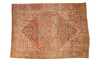 8x11.5 Vintage Distressed Heriz Carpet