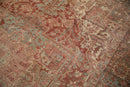 8x11.5 Vintage Distressed Heriz Carpet