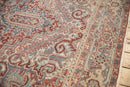 8x11 Vintage Distressed Heriz Carpet