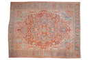 10x13 Vintage Distressed Heriz Carpet