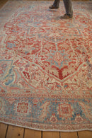 10x13 Vintage Distressed Heriz Carpet