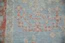 8.5x12 Vintage Distressed Mahal Carpet