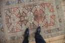 3.5x5.5 Vintage Distressed Caucasian Rug