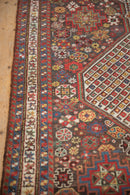 3.5x15 Antique Qashqai Rug Runner