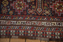 3.5x15 Antique Qashqai Rug Runner