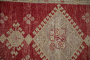 3.5x11 Vintage Distressed Oushak Rug Runner