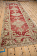 3.5x11 Vintage Distressed Oushak Rug Runner