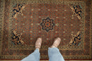 4x5.5 Antique Haji Jalili Tabriz Rug