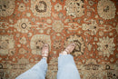 RESERVED 9.5x12.5 Vintage Distressed Tabriz Carpet
