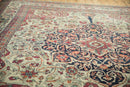9x10 Antique Fine Kerman Square Carpet