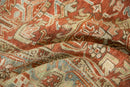 7.5x10.5 Vintage Distressed Heriz Carpet