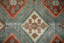 4x5.5 Vintage Distressed Afshar Rug