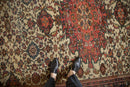 7x10 Antique Farahan Sarouk Carpet