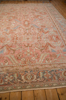 8x11 Vintage Distressed Heriz Carpet