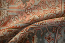 8x11 Vintage Distressed Heriz Carpet