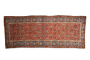 3.5x9.5 Antique Fine Kurdish Hamadan Rug Runner