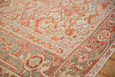 8x9.5 Vintage Distressed Heriz Carpet